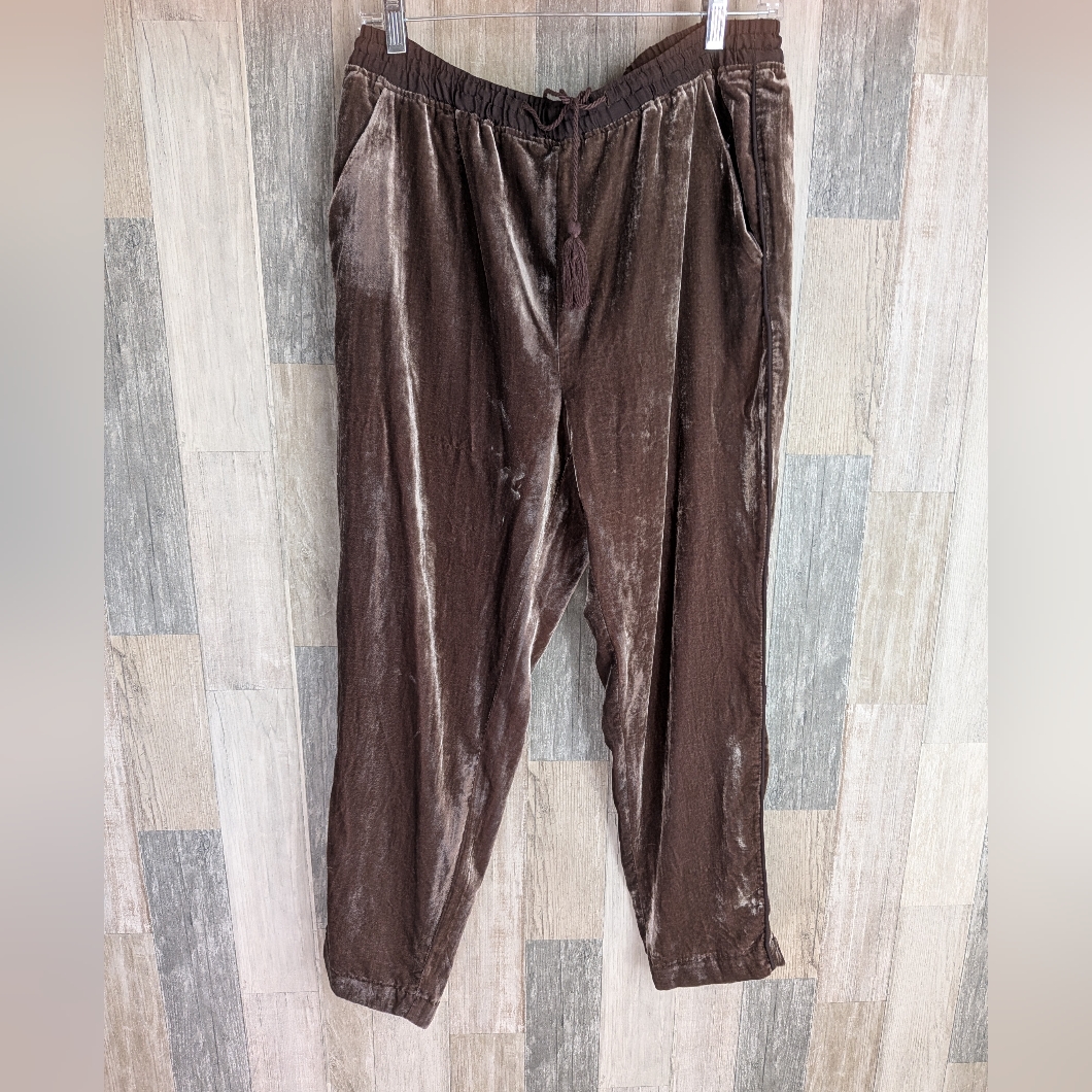 Elevenses Anthropologie Velvet Pants
